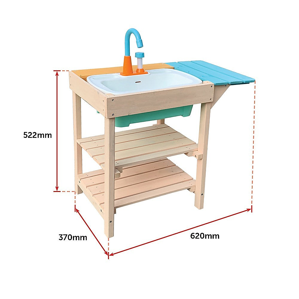 Randy Travis Wooden Mud Kitchen – Compact Outdoor Fun