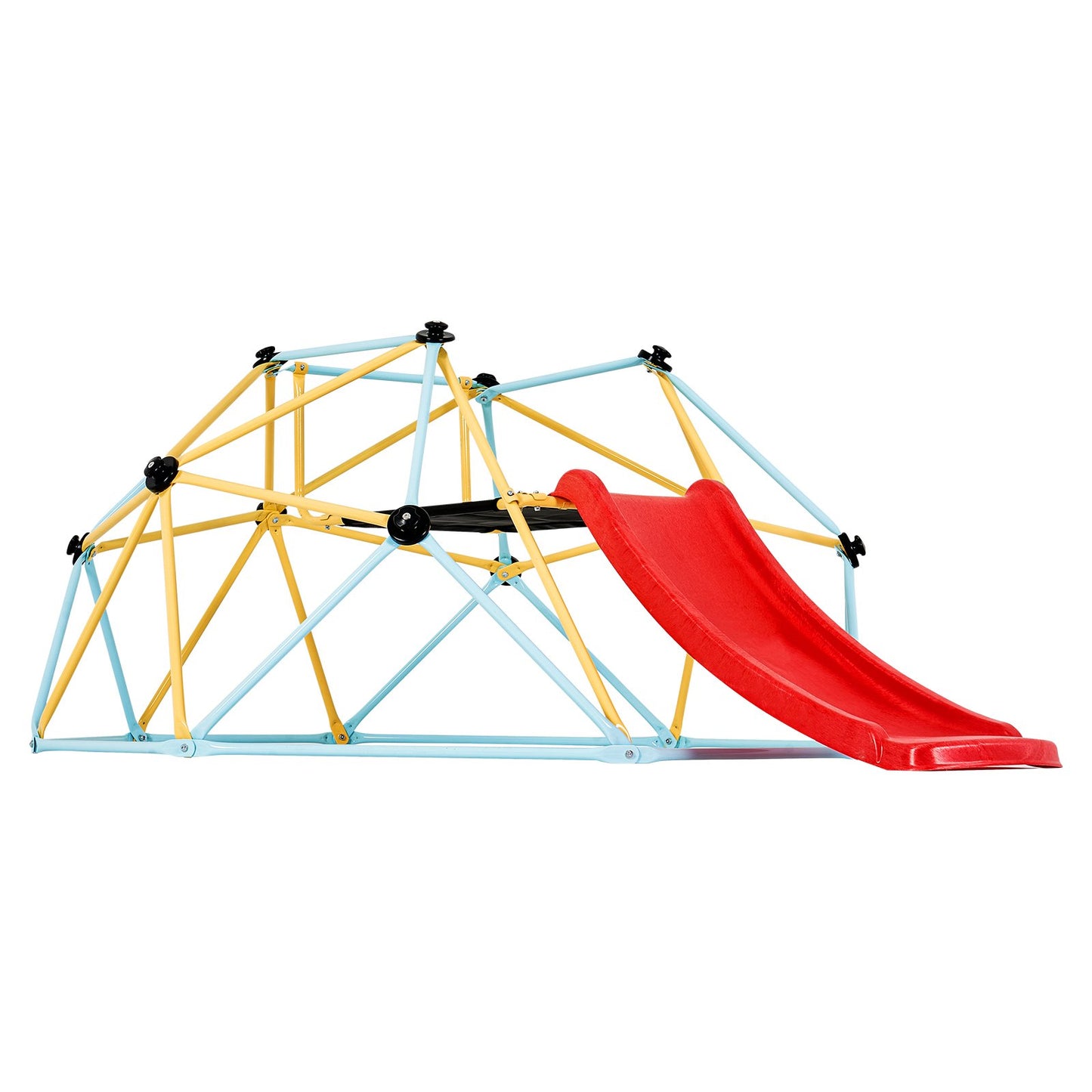 Kids Geometric Climbing Dome with Slide – 8FT Adventure Playground