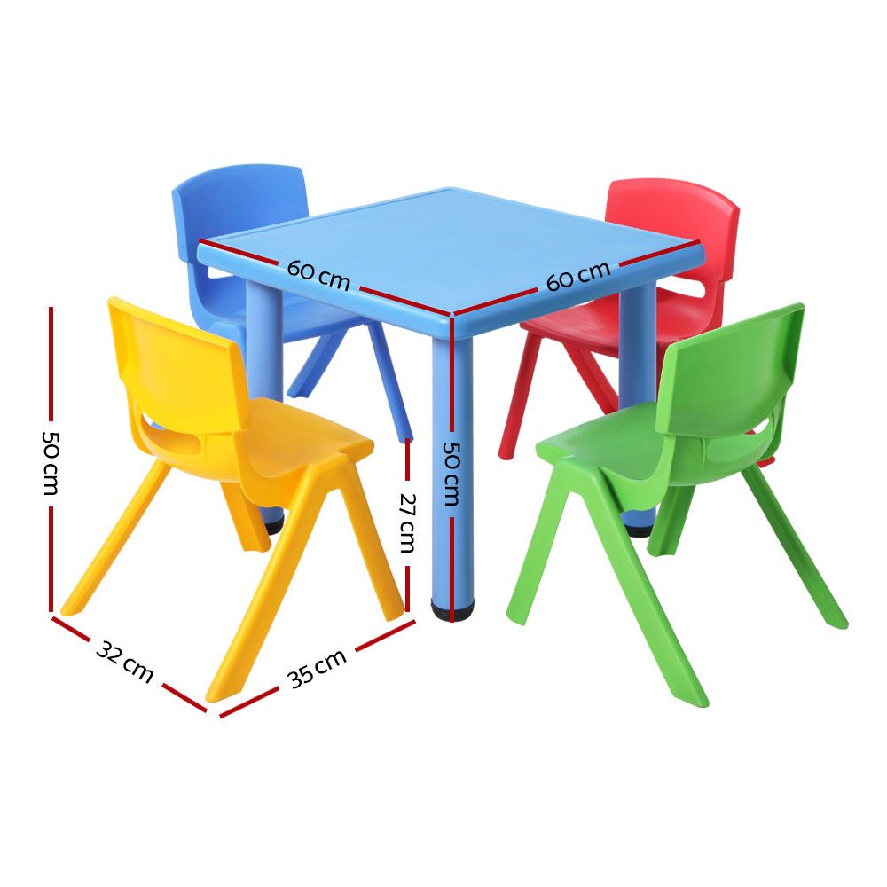 Keezi 5PCS Kids Table & Chairs Set – Play, Learn & Create