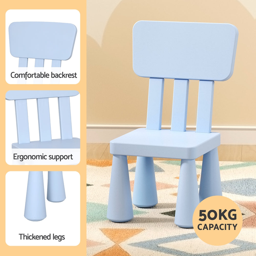 Keezi Kids Table & Chairs Set – Blue