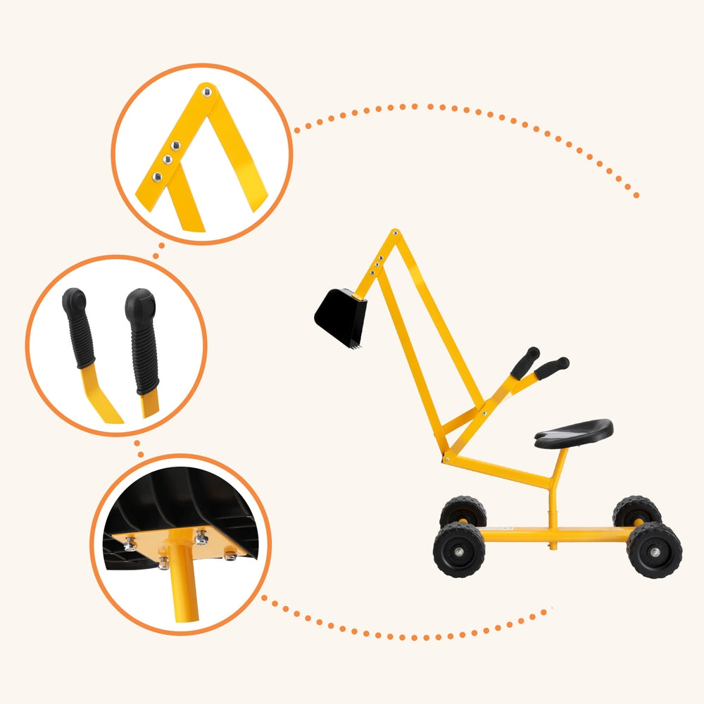 Kids Ride-On Digger – Construction Fun for Little Builders