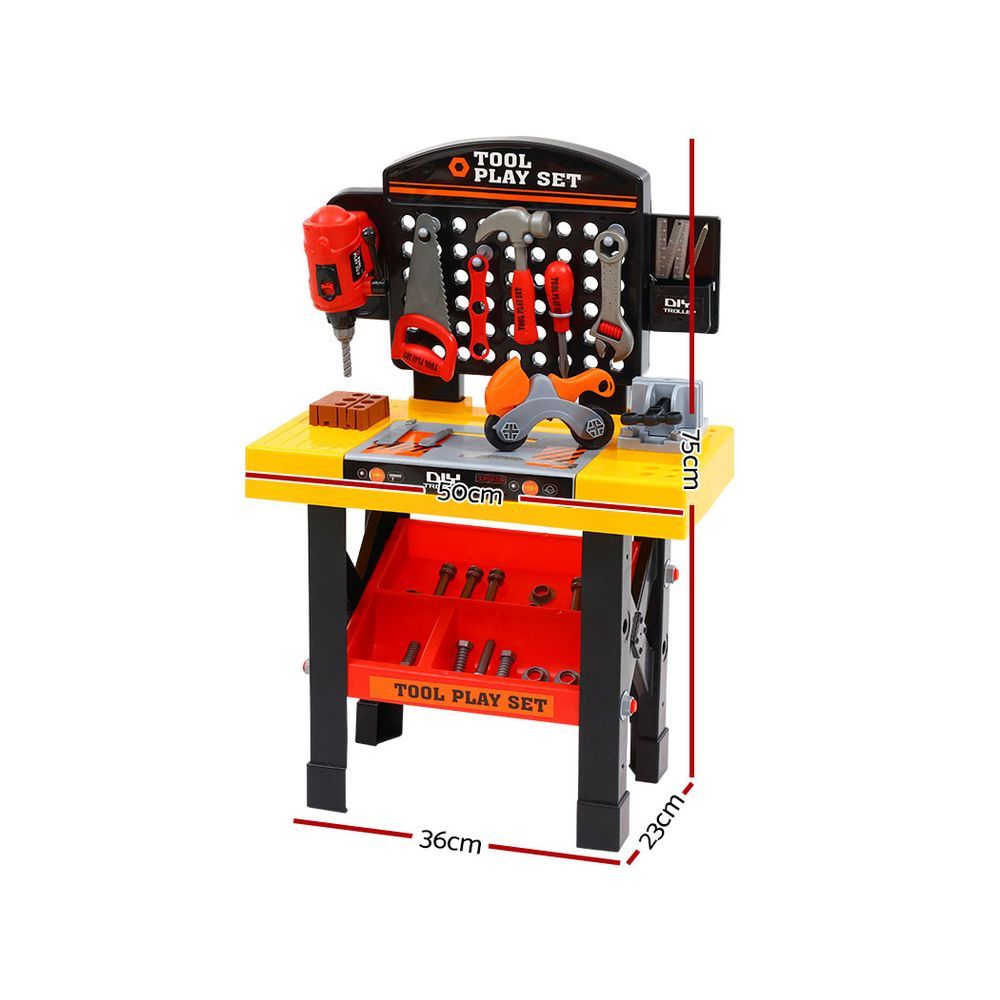 Keezi Kids Pretend Workbench – 54pcs DIY Tool Set