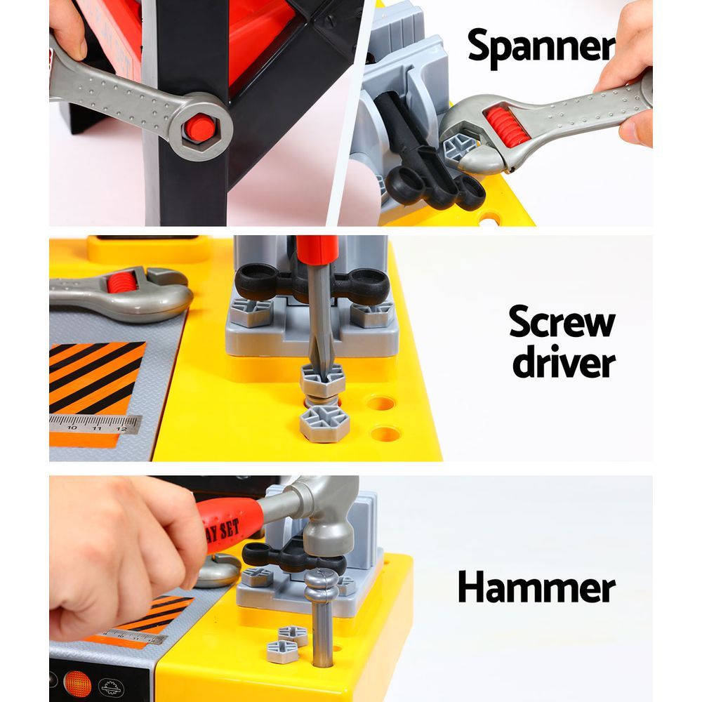 Keezi Kids Pretend Workbench – 54pcs DIY Tool Set