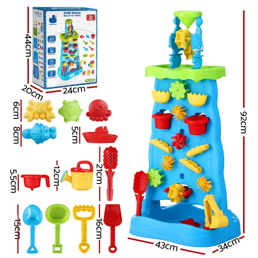 Keezi Kids Sand & Water Table Play Set – Multicolour