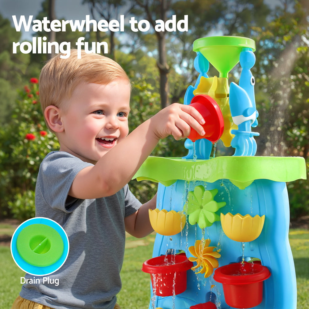 Keezi Kids Sand & Water Table Play Set – Multicolour