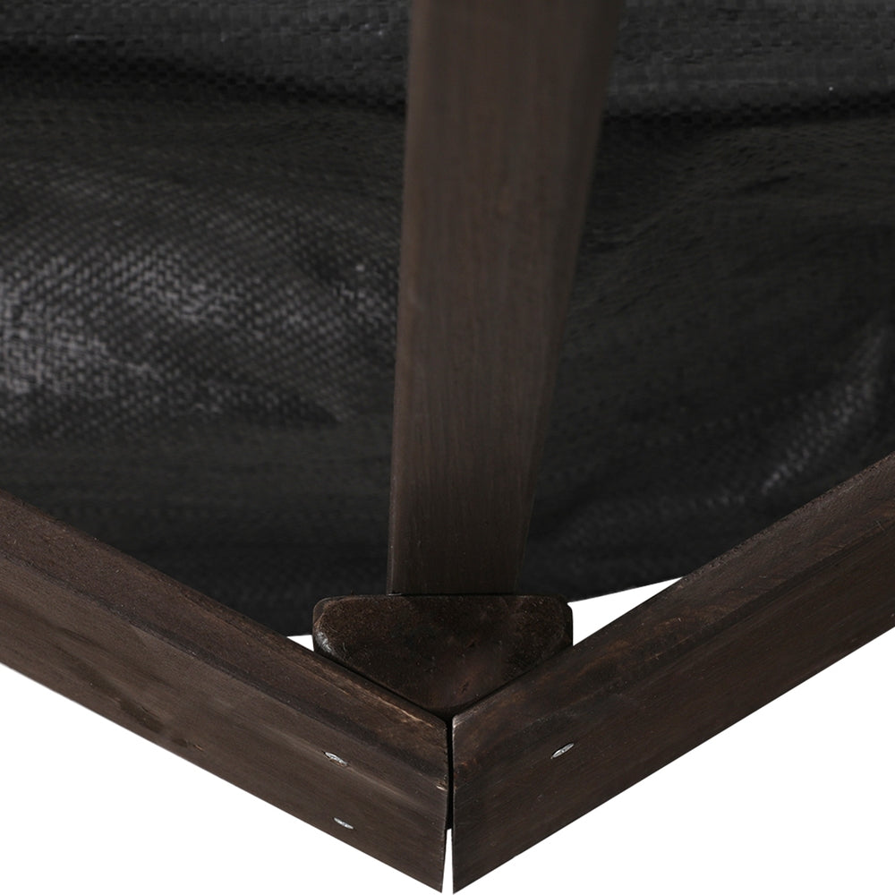 Keezi Kids Wooden Canopy Sandpit with UV Cover – 182cm