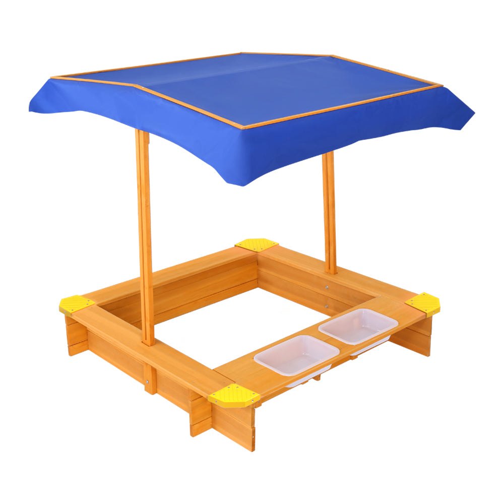 Keezi Outdoor Canopy Sand Pit – Shade, Sand & Water Play