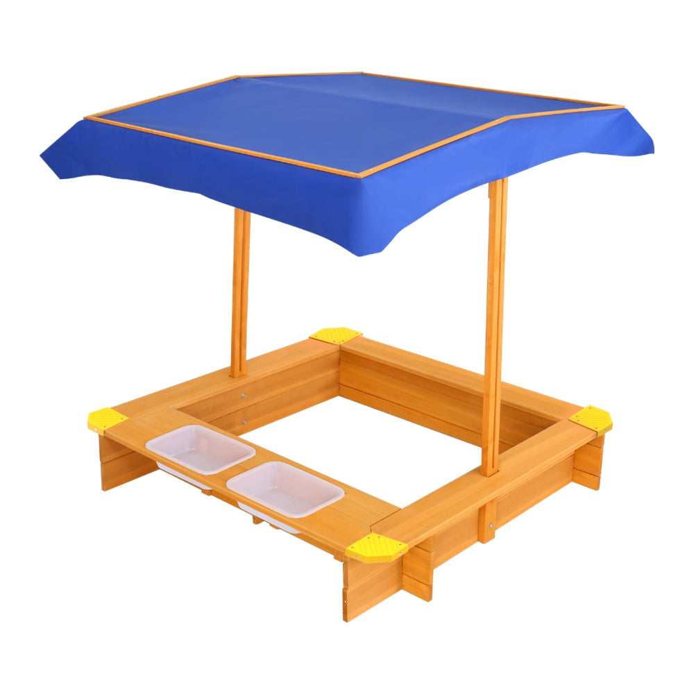 Keezi Outdoor Canopy Sand Pit – Shade, Sand & Water Play