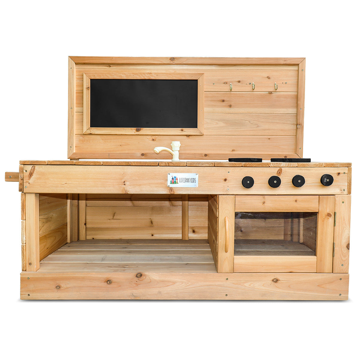 Eden Outdoor Wooden Play Kitchen – Pretend Play BBQ Fun