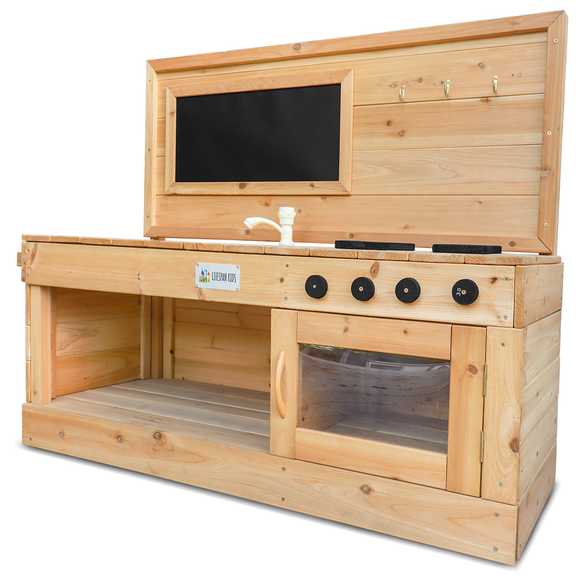 Eden Outdoor Wooden Play Kitchen – Pretend Play BBQ Fun