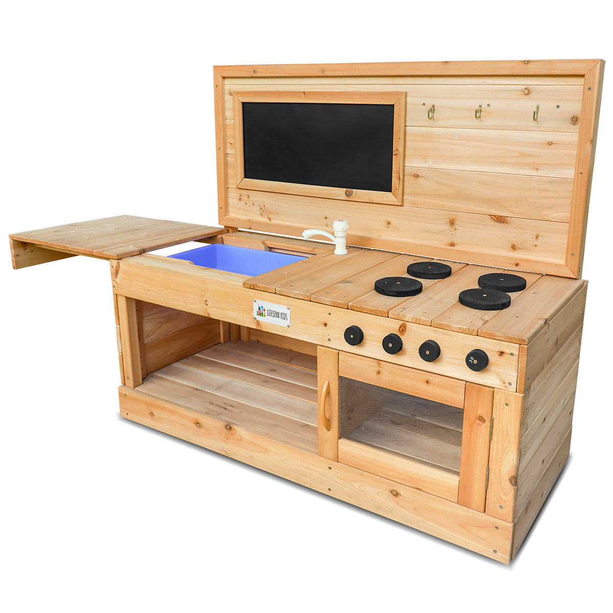 Eden Outdoor Wooden Play Kitchen – Pretend Play BBQ Fun