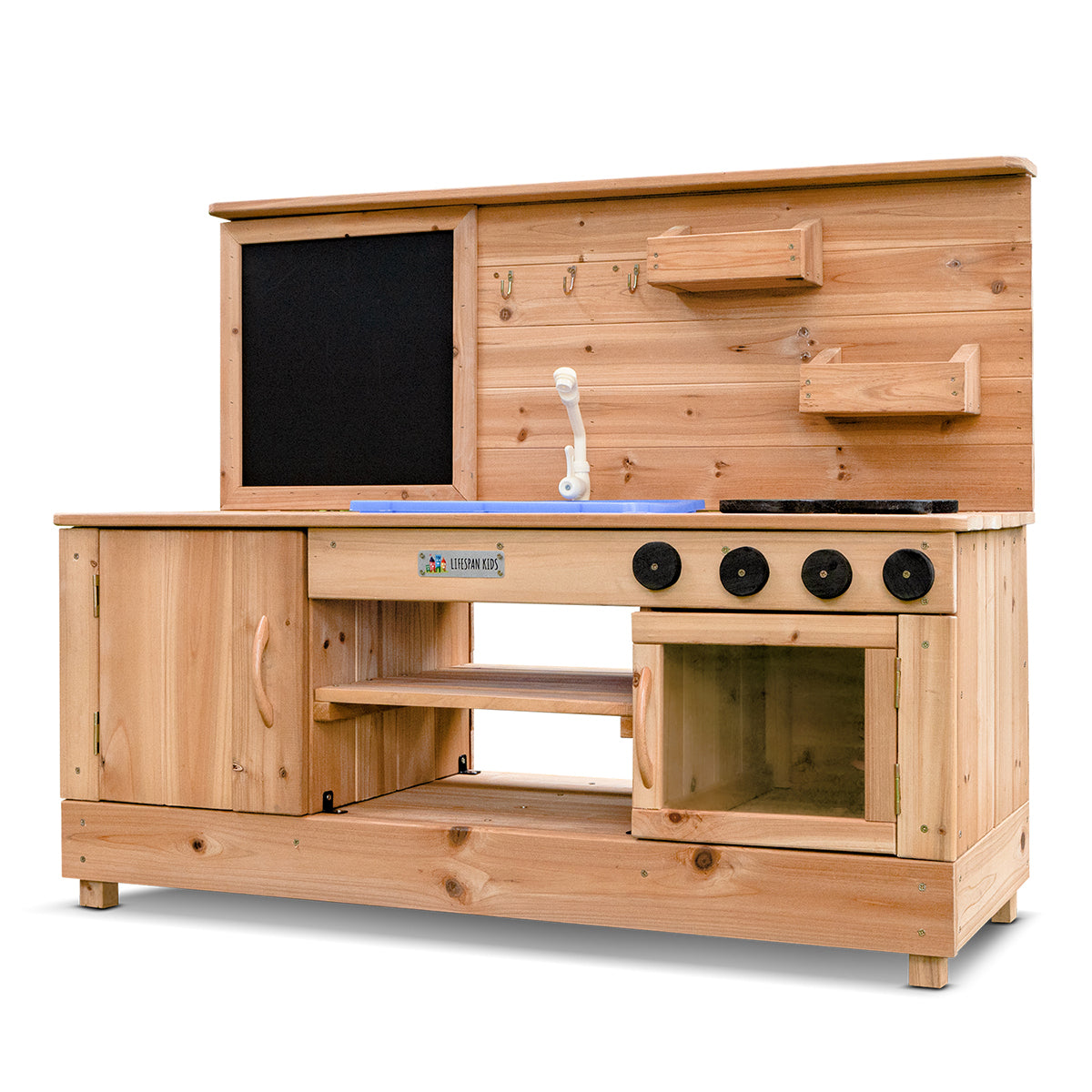 Roma Outdoor Wooden Play Kitchen – Pretend BBQ Fun for Kids