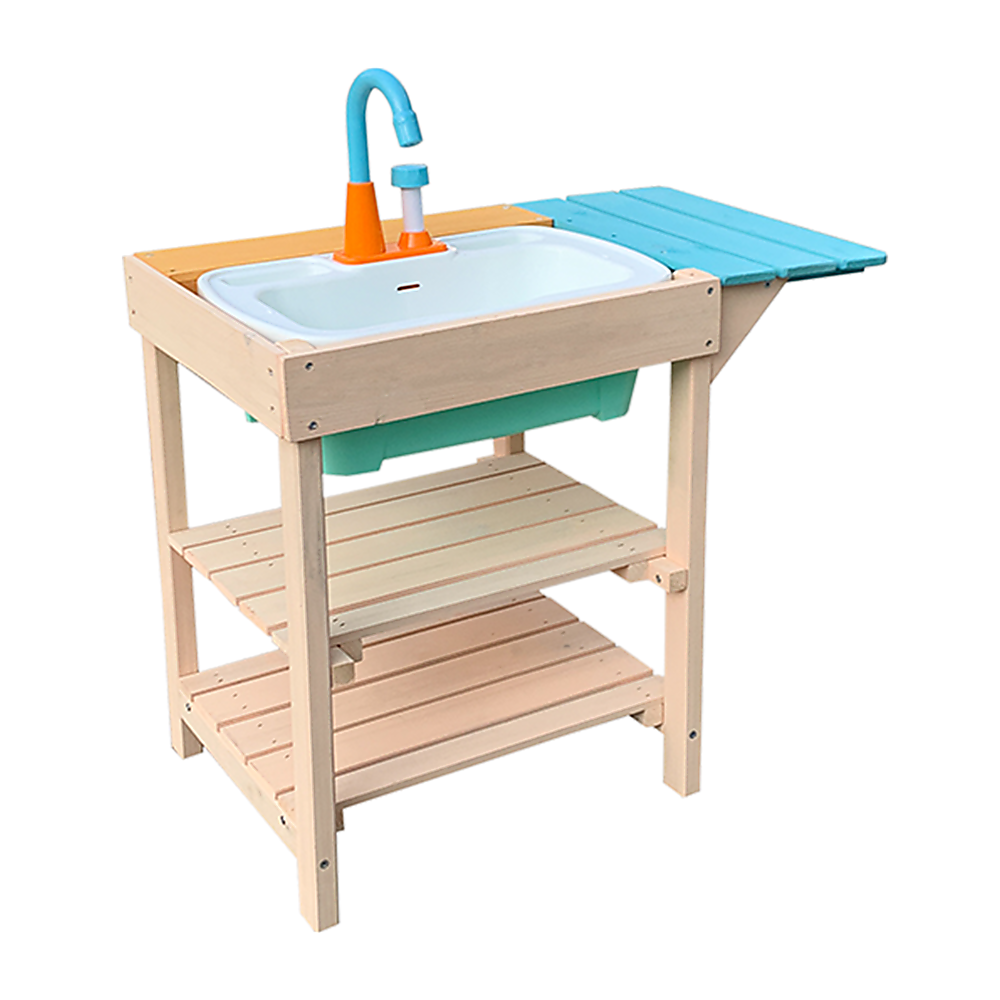 Randy Travis Wooden Mud Kitchen – Compact Outdoor Fun