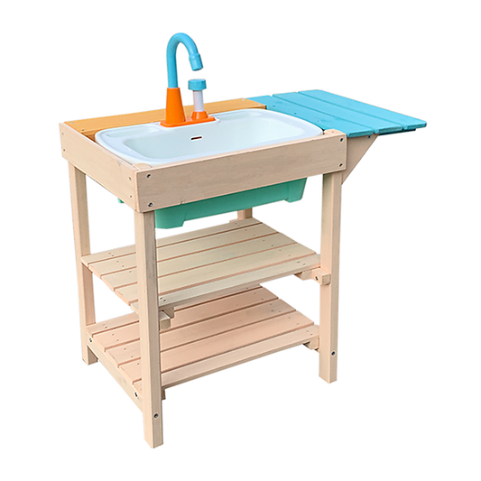 Randy Travis Wooden Mud Kitchen – Compact Outdoor Fun