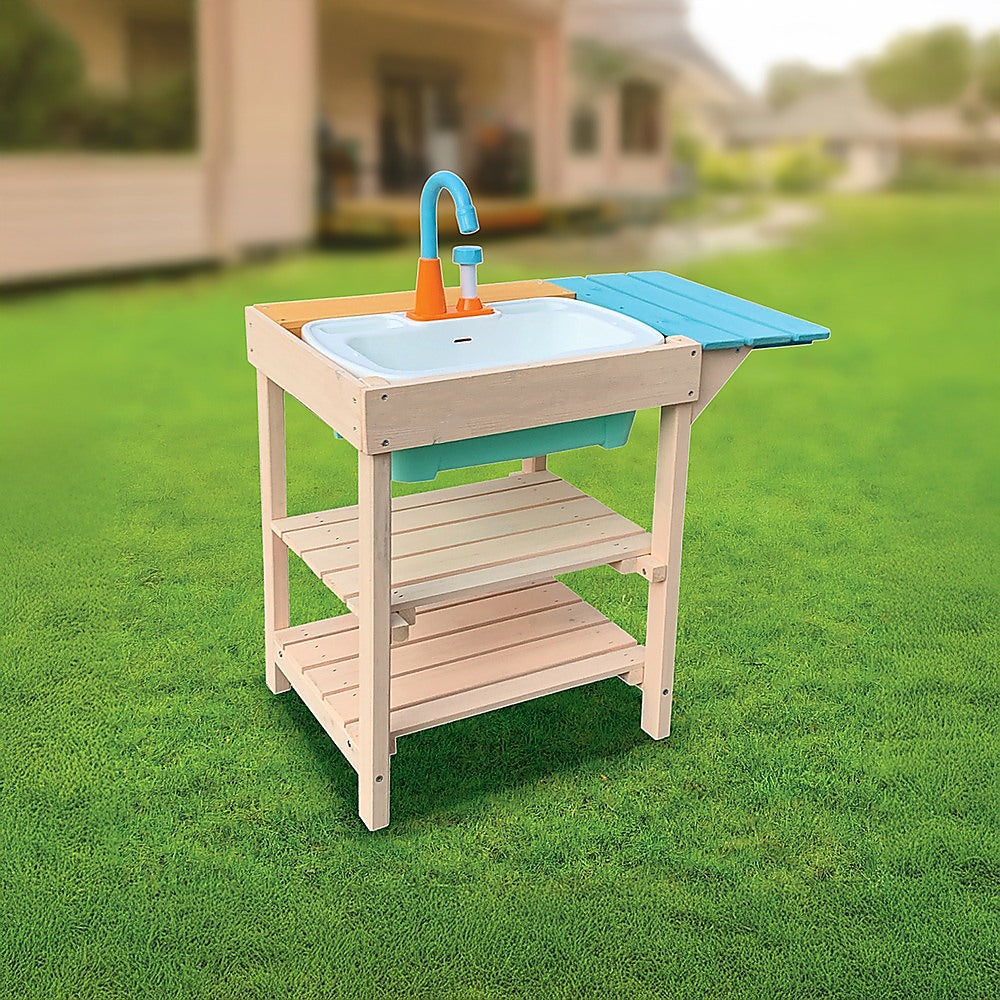 Randy Travis Wooden Mud Kitchen – Compact Outdoor Fun