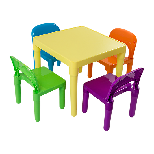Randy Travis Kids Table & Chairs Set – Colourful, Sturdy & Fun
