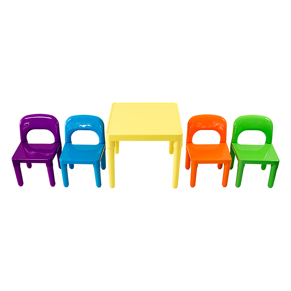 Randy Travis Kids Table & Chairs Set – Colourful, Sturdy & Fun