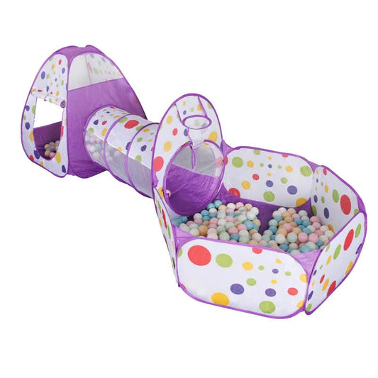 3-in-1 Kids Play Tent Set – Tent, Tunnel & Ball Pit!