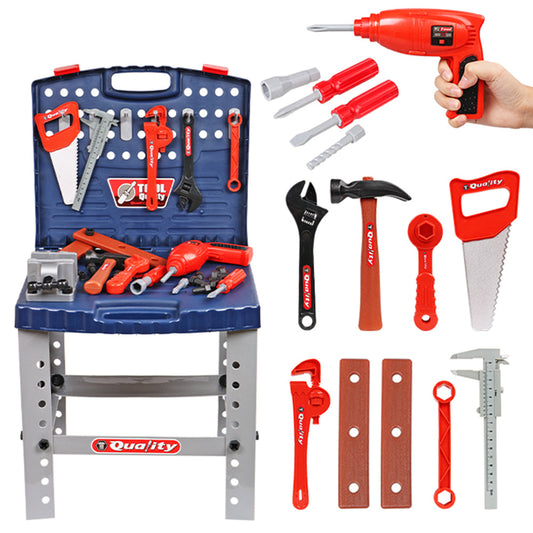 Keezi Kids Tool Bench – 55-Piece Pretend Play Workshop