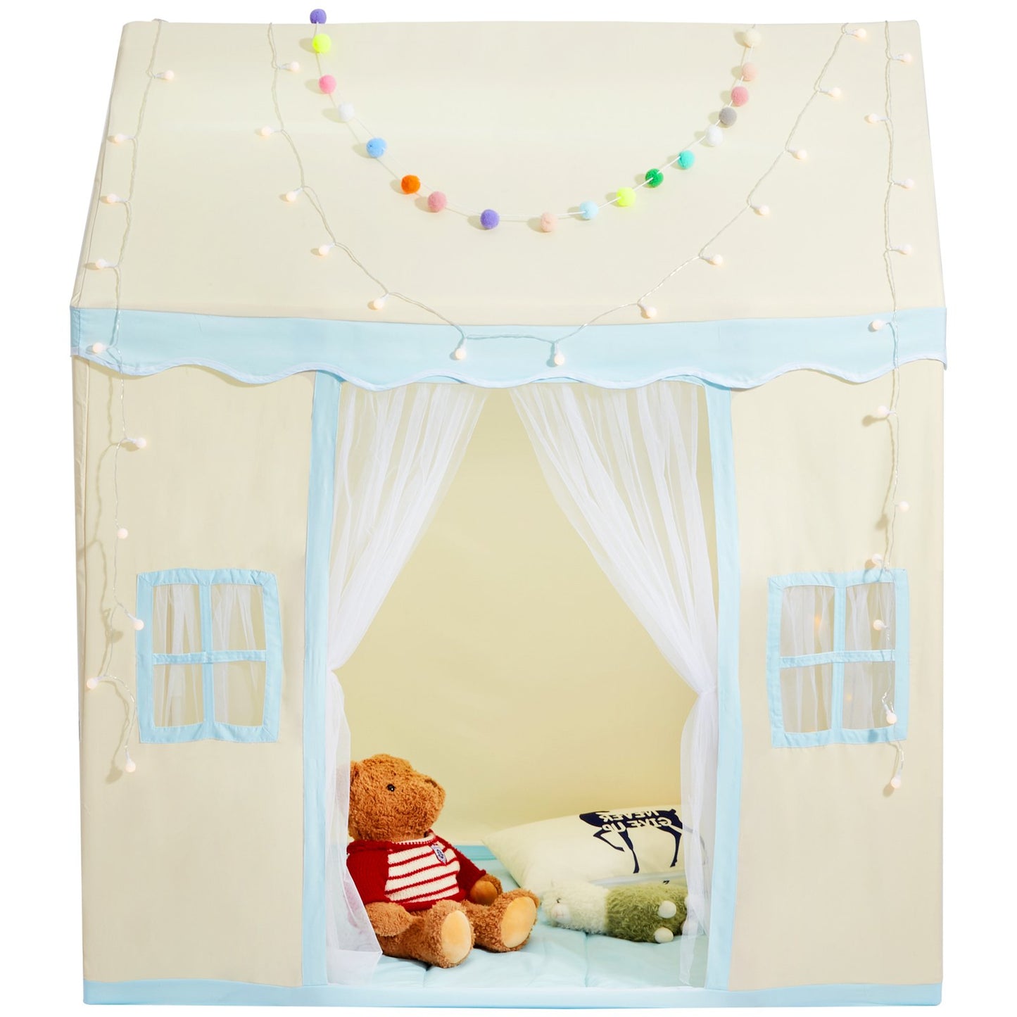 Keezi Kids Play Tent with Mat & Light
