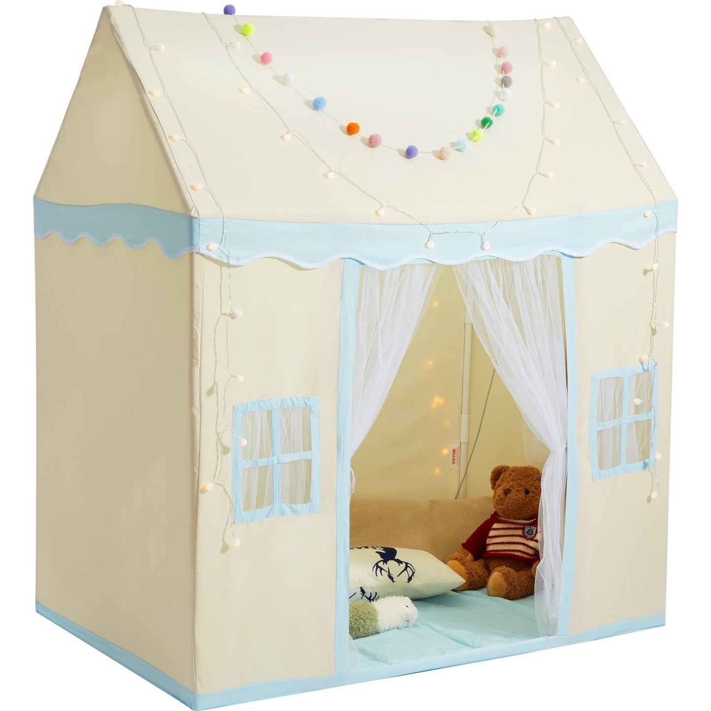Keezi Kids Play Tent with Mat & Light