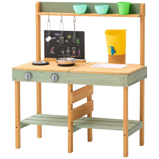 Outdoor Wooden Mud Kitchen with Accessories