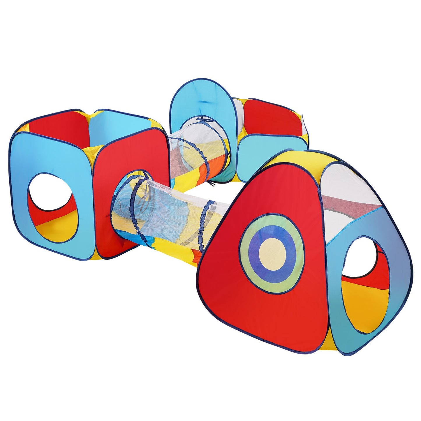 VEVOR 5-in-1 Kids Play Tent with Tunnel & Basketball Hoop