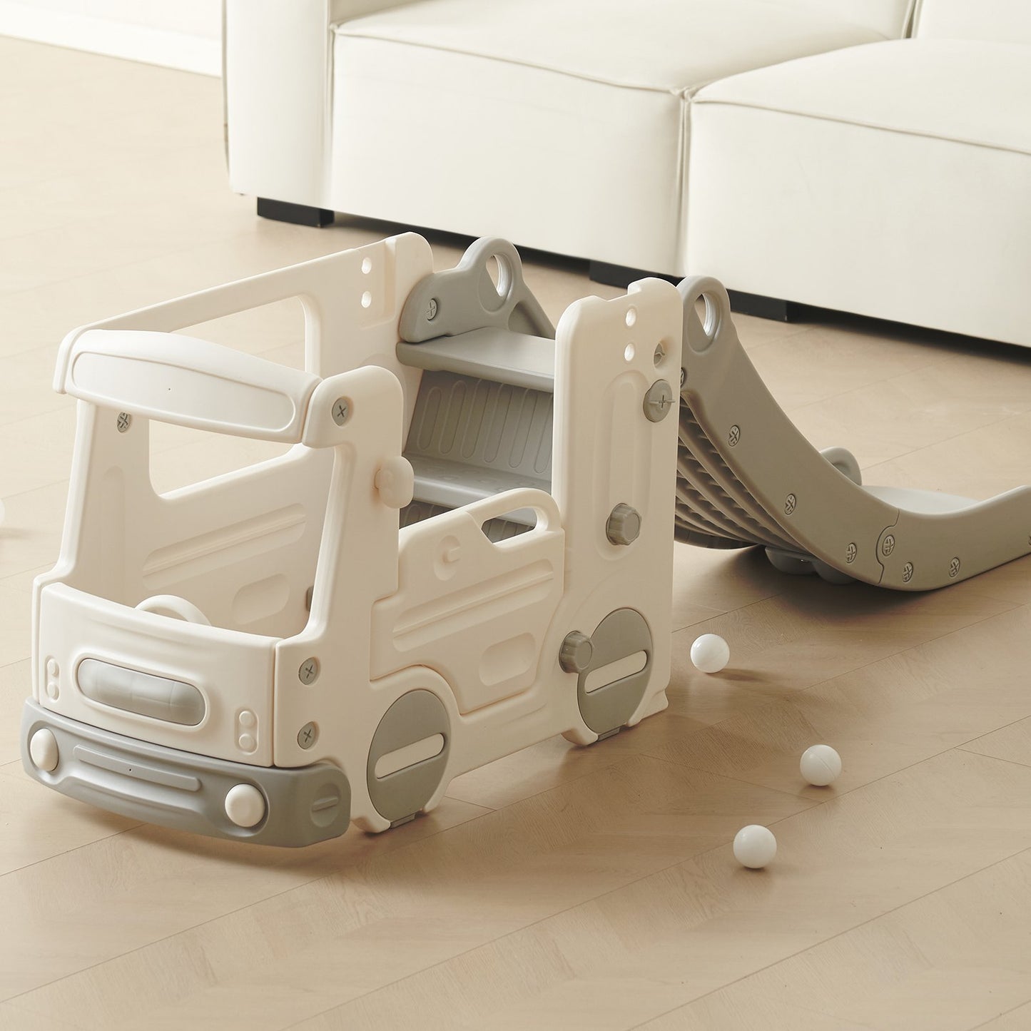 Keezi Car Playhouse with Slide